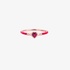 Elegant ring with red  enamel