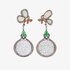 Fine jade earrings with butterflies