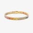 Rainbow bracelet with multi fancy sapphires