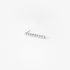 Single diamond line earring