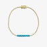 Diamonds and turquoise tennis bracelet