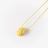 Yellow easter egg pendant