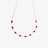Cabochon rubies and diamonds necklace