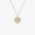 Aria pink gold necklace with diamond details