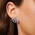 Ασημένια σκουλαρίκια Valentina Ferragni σε μωβ