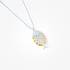 Big fish pendant with ciel enamel