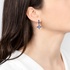 blue sapphire cross earrings