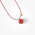 Lucky charm for 2025 ''Dice'' with red enamel