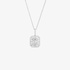 rectangular pendant with diamonds