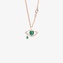 Evil eye pendant with emeralds