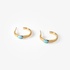 Silver gold plated hoops