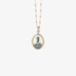 pendant madonna in pink gold and enamel