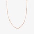 pink gold long multi-hoop chain with diamonds