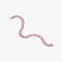 Chain bracelet with diamonds and pink enamel