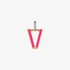 Valentina Ferragni μονό σκουλαρίκι ασημένιο με ζιρκόν σε φούξια χρωματισμούς