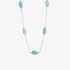 White gold chain with blue eyes