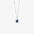 Sapphire necklace with diamonds
