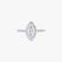 Marquise solitaire diamond ring