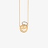 Saint emoji necklace with diamonds