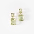 Gold earrings with prasiolite