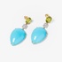Summer style turquoise earrigs with peridot