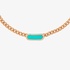 Turquoise tag necklace