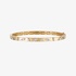 Gold bangle bracelet with Marquise diamonds