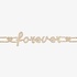 "Forever" pink gold bracelet with diamonds