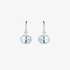 Oval aquamarine earrings with diamonds