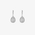 Silver Faberge egg earrings with zircons