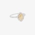 Λευκόχρυσο δαχτυλίδι με διαμάντια και κέντρο από κίτρινο διαμάντι Marquise