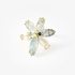 Aquamarine flower ring