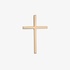 Thin and long yellow gold cross