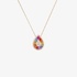 Fun rainbow drop pendant with diamonds