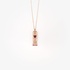 Pink gold pendant with two girls