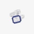 White gold sapphire ring with invisible setting