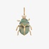 Maura Green green scarab beetle pendant