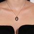 pendant madonna with black diamonds