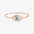 Netali Nissim gold eye bangle bracelet with diamonds