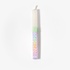 Easter Candle with eggs in pal colours