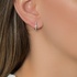 Small diamond hoop earrings