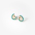 Side turquoise hoops