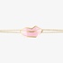 Netali Nissim silver big lips bracelet pink