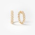 Stunning gold hoops with diamonds