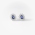 Classic oval sapphire earrings
