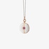 Monica Rich Kosann locket with white enamel and pink sapphire