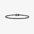 White Gold Tennis Bracelet with Black Diamonds