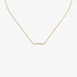 Gold link to love Gucci necklace with "Gucci" bar