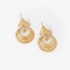 Silver gold plated earrings