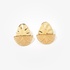 Fashionable silver gold plated earrings